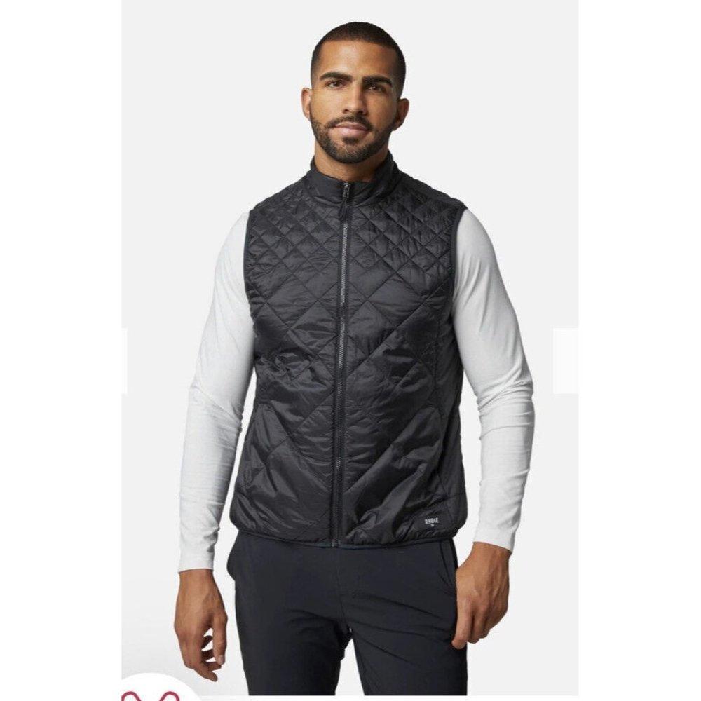 Rhone Black Puffer Jacket Tundra Insulated Full Zip Vest Primaloft NWT XXL